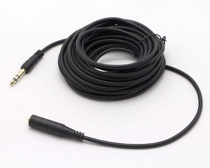 3M Dorato 6.35mm Jack 1/4 pollice TRS Maschio a 1/4 pollice TS Jack Femminile Audio Jack Stereo Cable 2