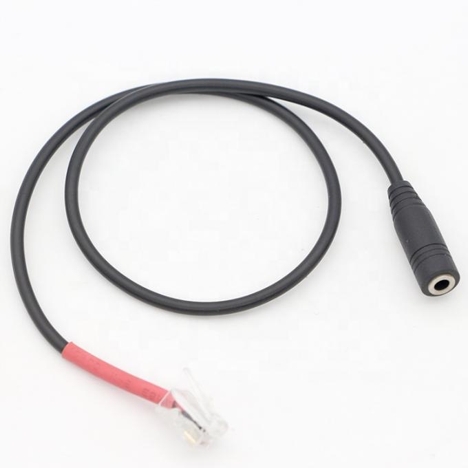 RJ9 RJ10 a femmina 3.5mm CTIA Plug Audio Jack Headset Adapter Cable per telefono d'ufficio 5