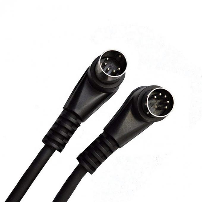 CUSTOM Fabbrica Scudo angolo destro maschio a maschio 5 Pin Din connettore Midi cavo 4