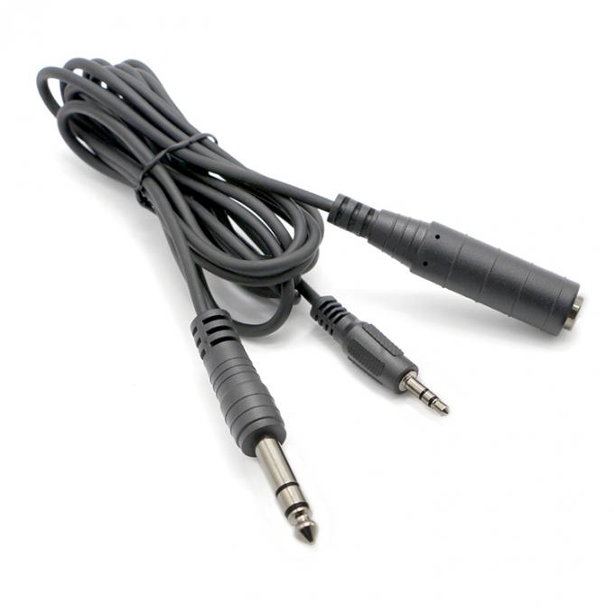 1M 2M 3M Y Splitter Maschio a Femmina 6.35mm 3.5mm TRS Microfono Stereo Jack Cavo audio 8