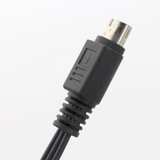 9 Pin Mini Din to 3 RCA S Video Audio Cable per TV Display Audio Video Receiver 2