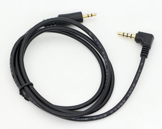 Cable per il jack audio stereo a 3 poli, angolo destro da 2,5 mm a 3,5 mm 4