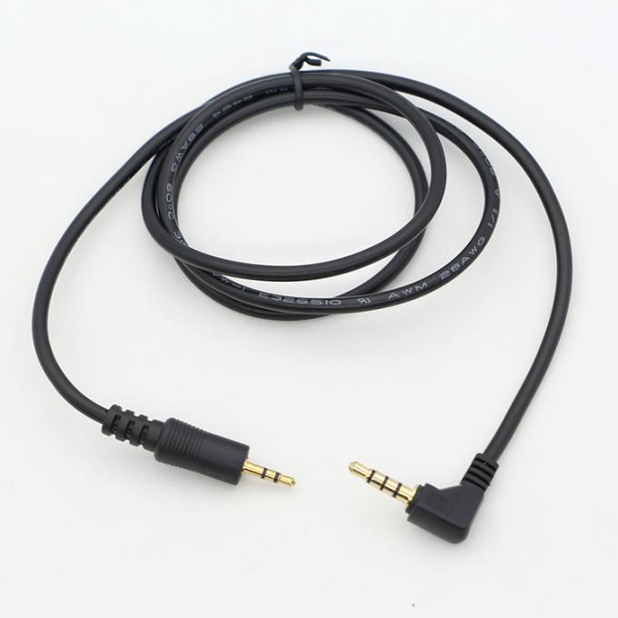 Cable per il jack audio stereo a 3 poli, angolo destro da 2,5 mm a 3,5 mm 3