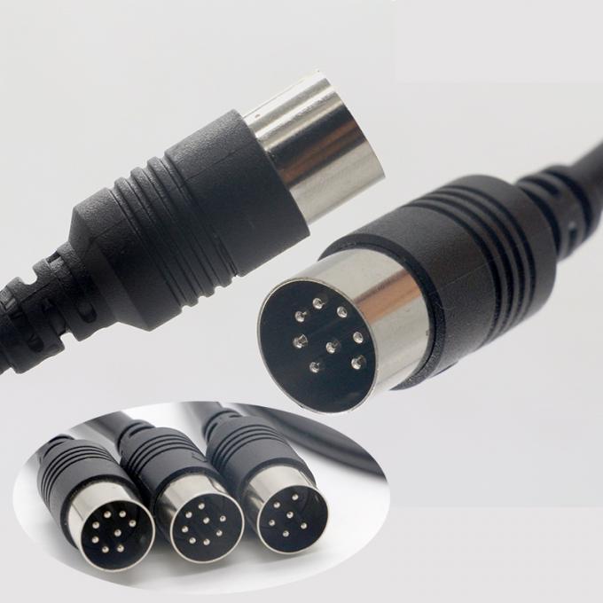 OEM Shield S Video Audio Maschio a Maschio Femminile 3 4 5 6 7 8 9 10 13 PIN MIDI DIN Cable di estensione 2