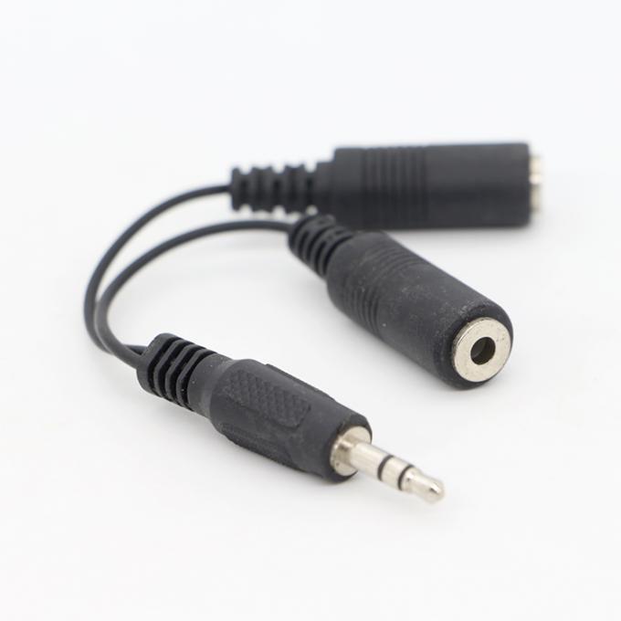 CUSTOM 3.5mm Jack 1 maschio a 2 femmine Y Splitter cuffia Jack Mic PC Audio TRS Splitter Cable 7