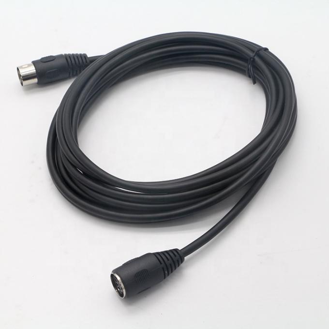 Sistema audio stereo Midi personalizzato segnale maschio a femmina 7 pin di controllo del cavo di estensione per la spalla 4