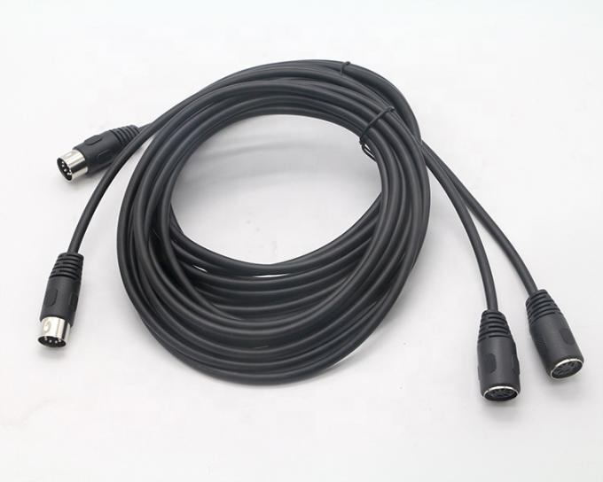 Sistema audio stereo Midi personalizzato segnale maschio a femmina 7 pin di controllo del cavo di estensione per la spalla 5