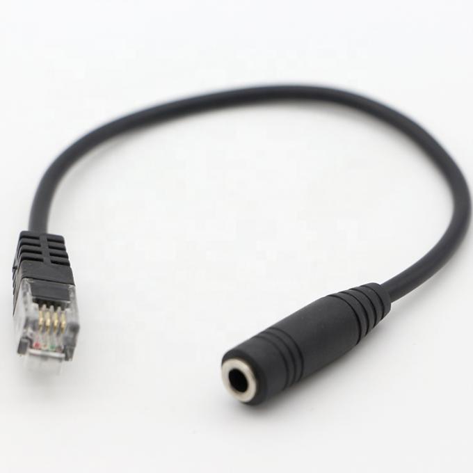 CUSTOM RJ9 RJ10 a femmina 3.5mm Audio Jack Headset Adapter Cable per il telefono di ufficio 2