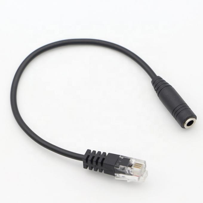 CUSTOM RJ9 RJ10 a femmina 3.5mm Audio Jack Headset Adapter Cable per il telefono di ufficio 6