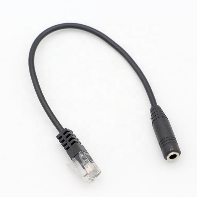CUSTOM RJ9 RJ10 a femmina 3.5mm Audio Jack Headset Adapter Cable per il telefono di ufficio 3