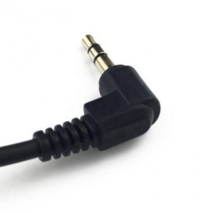 OEM bobinato 1m maschio a maschio 90 gradi angolo destro 3,5 mm TRS stereo audio jack cavo 3