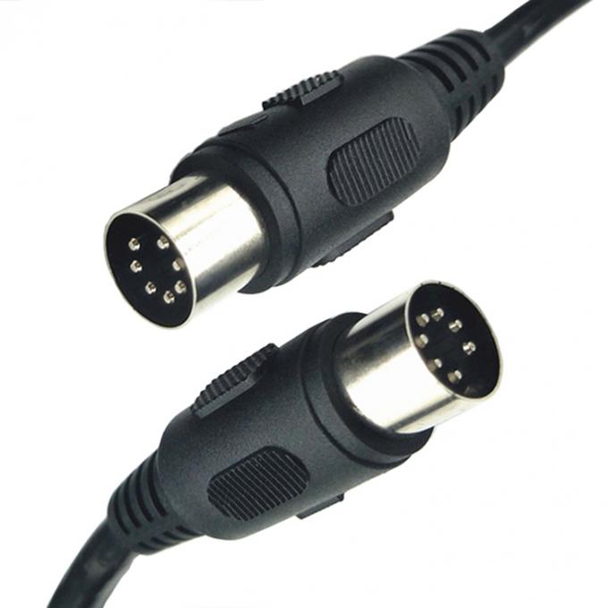 Cable di 7 pin di Din Midi completamente connesso da maschio a maschio 2