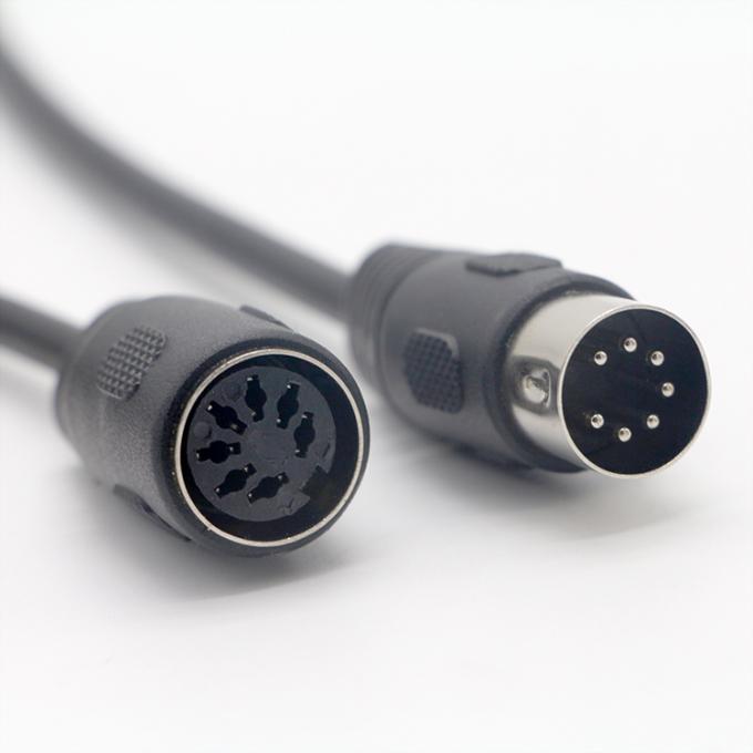CUSTOM SHIELD Maschio a Maschio Femminile Big 7 PIN DIN Cable 3