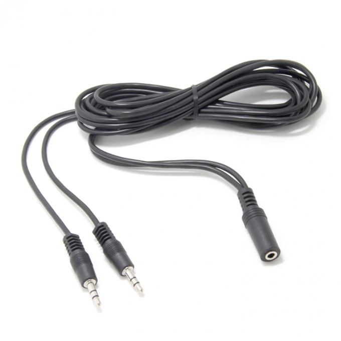 2 femmine a 1 maschio 3,5 mm Jack stereo cuffie altoparlante Audio Y Splitter Cable 1