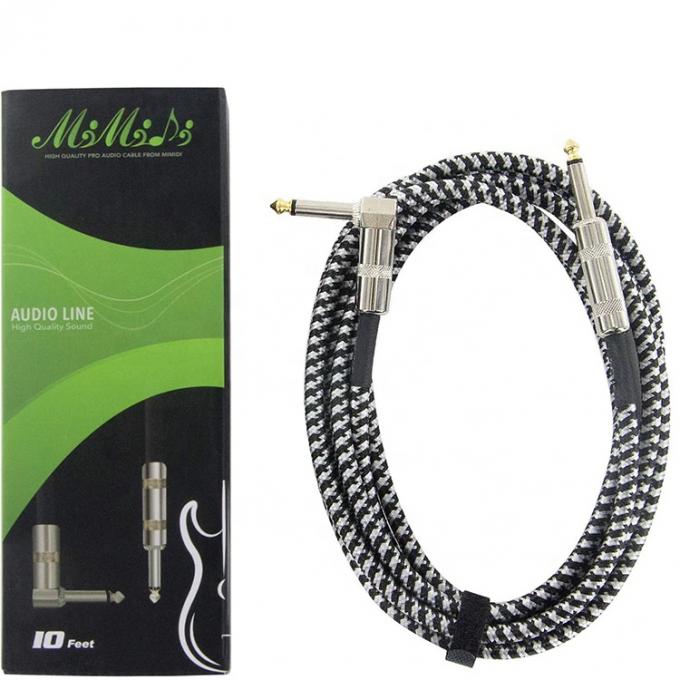 3M 10FT 1/4 pollici TS Jack Strumento musicale Cable per chitarra elettrica 4