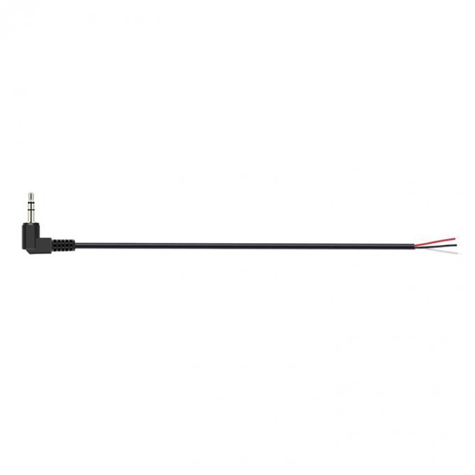 90 gradi angolo destro 3 poli TRS 3,5 mm Jack audio stereo a coda di porcellino spogliato in scatola cavo terminale a filo nudo 5