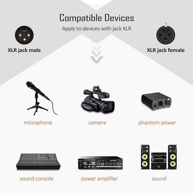 OEM Microfono HiFi Microfono 3 PIN XLR connettore audio jack maschio a XLR femmina DMX cavo 6