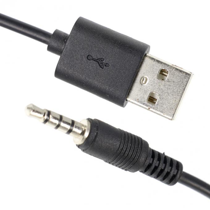 Custom 3ft 3.5mm Male Aux Audio Jack per USB 2.0 Male Cable di carica dati per altoparlanti auto 1