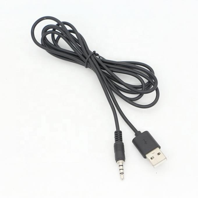Custom 3ft 3.5mm Male Aux Audio Jack per USB 2.0 Male Cable di carica dati per altoparlanti auto 4