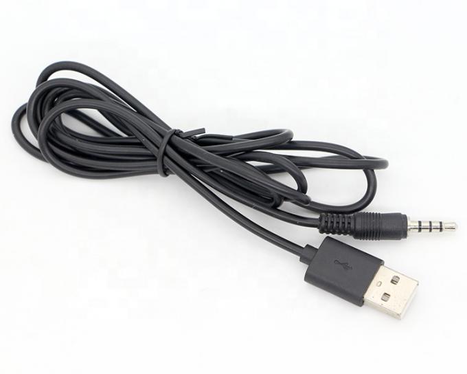 Custom 3ft 3.5mm Male Aux Audio Jack per USB 2.0 Male Cable di carica dati per altoparlanti auto 5