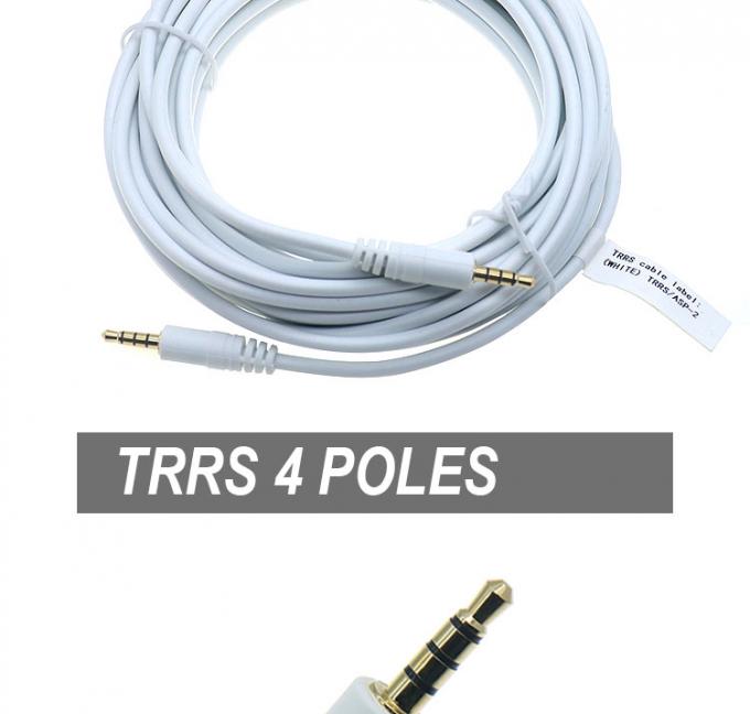 3.5mm Maschio a Maschio Femminile Stereo Aux Mono Jack 3 poli TRS 4 poli TRRS Microphone Patch Audio Extension Cable 1