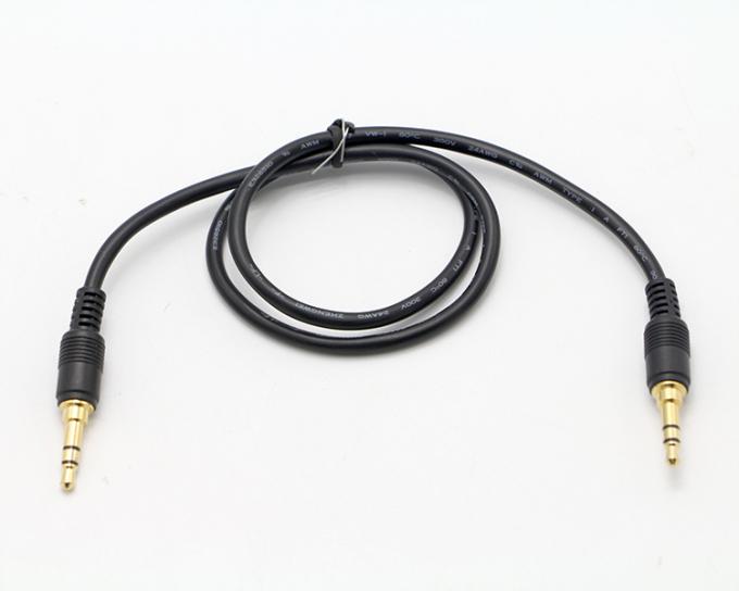 OEM Gold Plating 1M 2M 3M Maschio a Maschio 3.5mm Jack Auxiliary Speaker Stereo Audio Cable 4