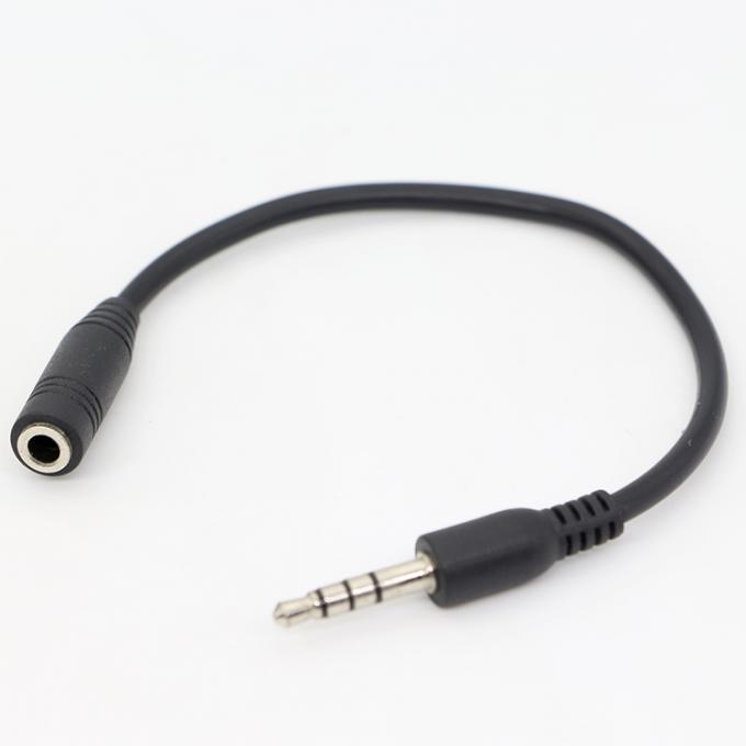 Corto 20cm 3.5mm 4 poli TRRS Maschio a 3.5mm TRRS Femminile Stereo Aux Audio Extension Cable 5