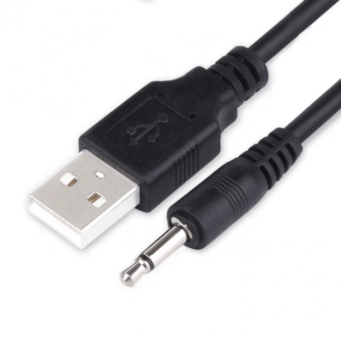 1M USB a 3.5mm 2 piole Aux Audio Jack Connector Cavo di ricarica per telefono altoparlante 0