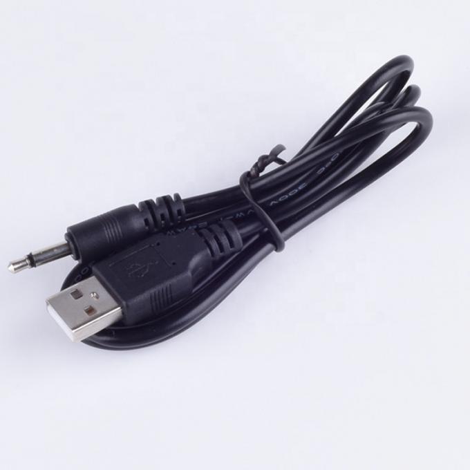 1M USB a 3.5mm 2 piole Aux Audio Jack Connector Cavo di ricarica per telefono altoparlante 2