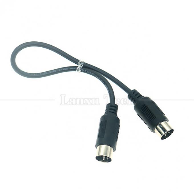 0.2m 1m 2m 3m Shield Maschio a maschio MIDI 6 Pin Din Cable di estensione per tastiera Microfono Chitarra 1
