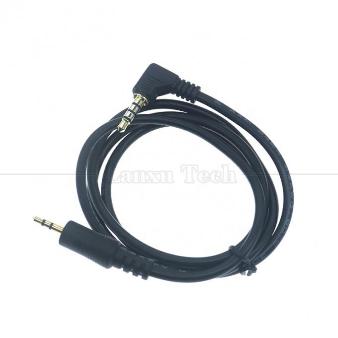 2.5mm 3 poli Jack a 90 gradi angolo destro 4 poli 3.5mm TRRS Jack Stereo Audio Cable per TV Radio 3