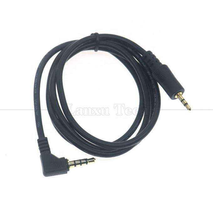 2.5mm 3 poli Jack a 90 gradi angolo destro 4 poli 3.5mm TRRS Jack Stereo Audio Cable per TV Radio 2