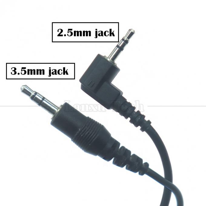 Personalizzazione 2.5mm Maschio a 90 gradi angolo destro 3.5mm Maschio Jack stereo Aux Audio Converter Adapter Cable 1