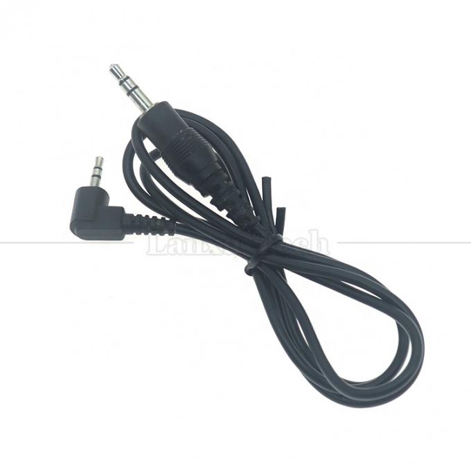 Personalizzazione 2.5mm Maschio a 90 gradi angolo destro 3.5mm Maschio Jack stereo Aux Audio Converter Adapter Cable 3