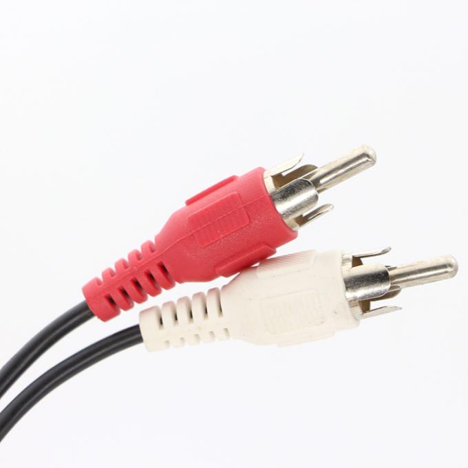 High End Audio Video TV Y Splitter 2 RCA Maschio a 2 RCA Maschio Cavo Audio Video 1
