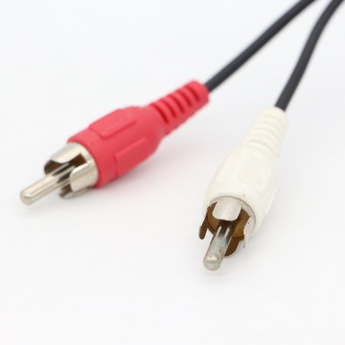 High End Audio Video TV Y Splitter 2 RCA Maschio a 2 RCA Maschio Cavo Audio Video 2