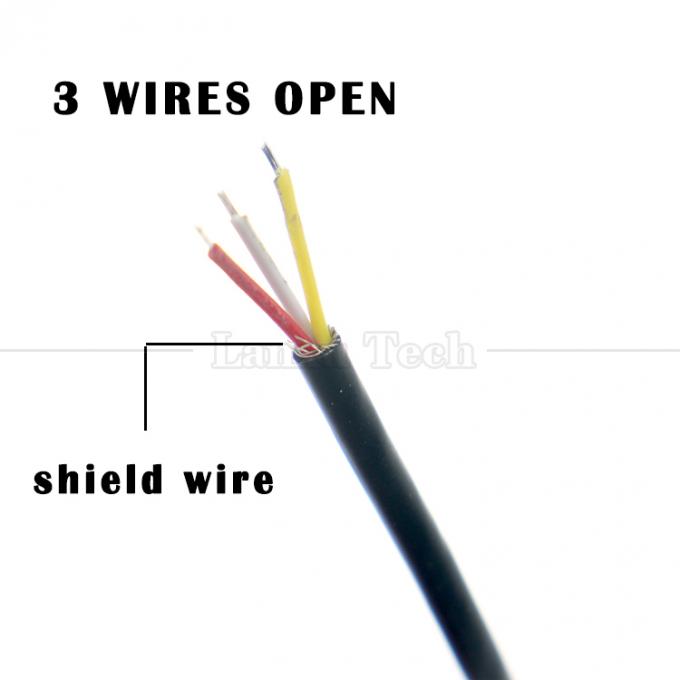 Ricoperto d'oro 3,5 mm TRS 3 Ploes Shield Jack audio femminile a fili spoglia stagnato cavo a fine aperto 1