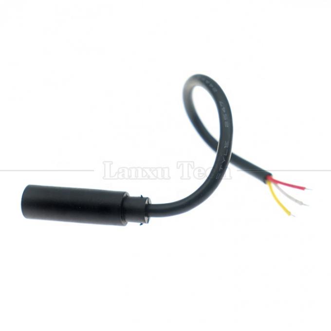 Customized 3.5mm TRS 3 poli Shield Audio Jack Femminile per aprire Stripped Tinned Bare End Cables 4