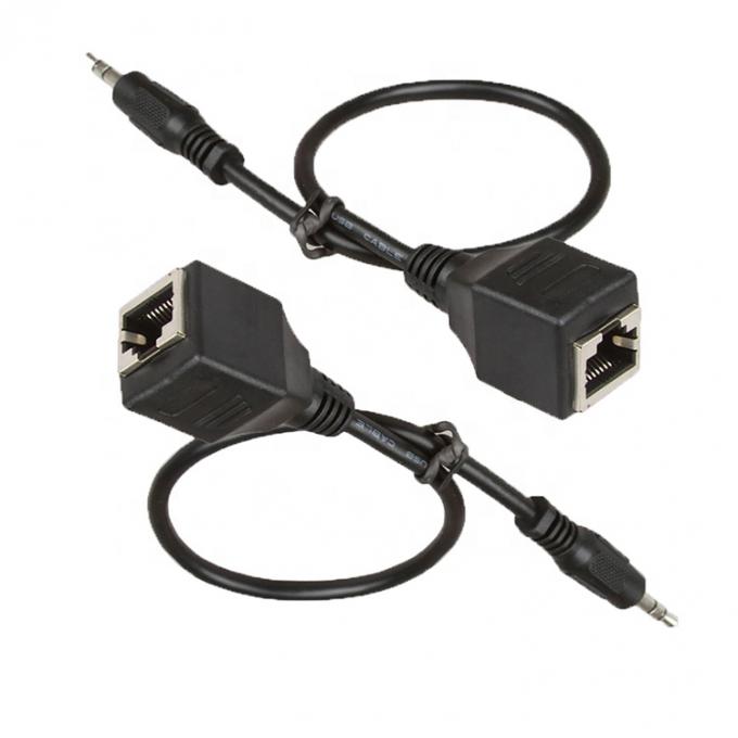 Cavo di prolunga Ethernet da jack audio stereo da 3,5 mm a presa femmina RJ45 4