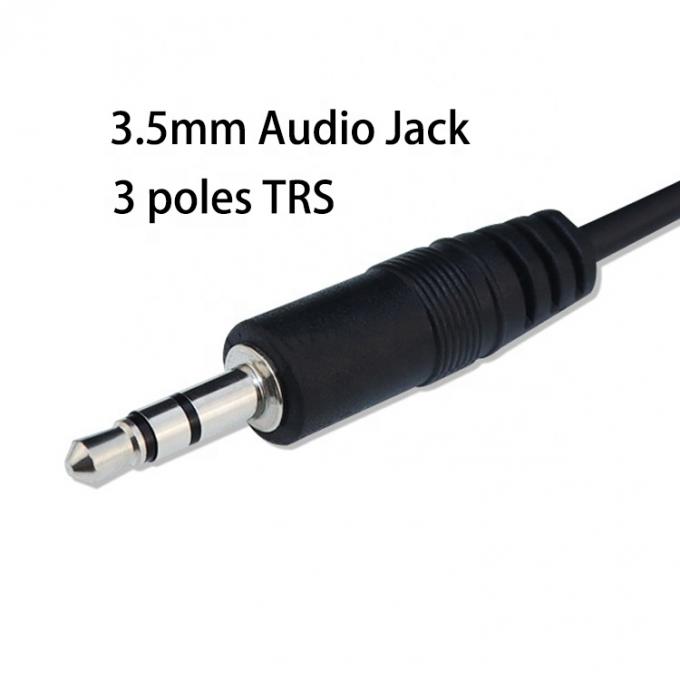 1m 3m 5m 3 pole trs maschio a femmina 3.5mm audio jack cable 1