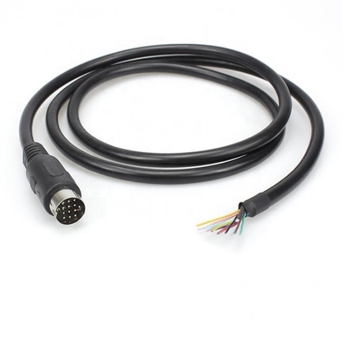 1M 2M Shield 13 PIN Din connettore per cavo pigtail a filo aperto 5