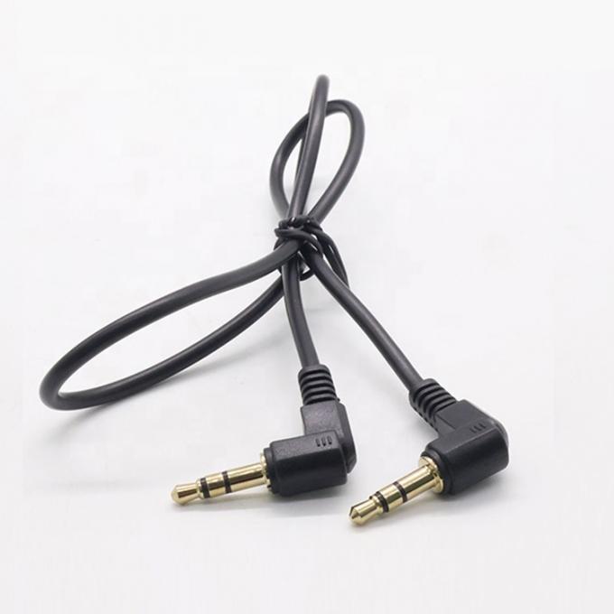0.2M 1M 2M 3M 10M Angolo di 90 gradi Maschio a maschio 3 poli TRS Stereo Audio Jack Cable di estensione per cuffie Auto altoparlante 6
