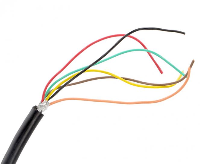 Personalizzazione 6 7 8 PIN MINI DIN a Pigtail Open Tinned Wire Cable 3