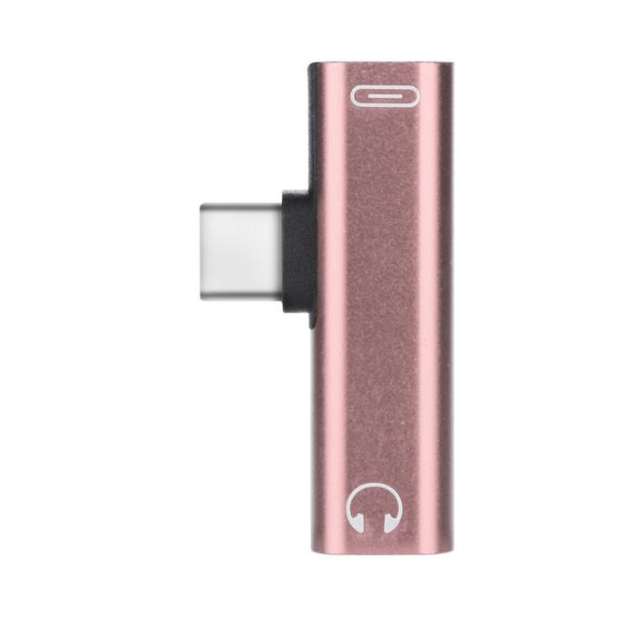 2 in 1 USB Tipo C a 3,5 mm Jack PD Cargamento Adapter audio per cuffie 6