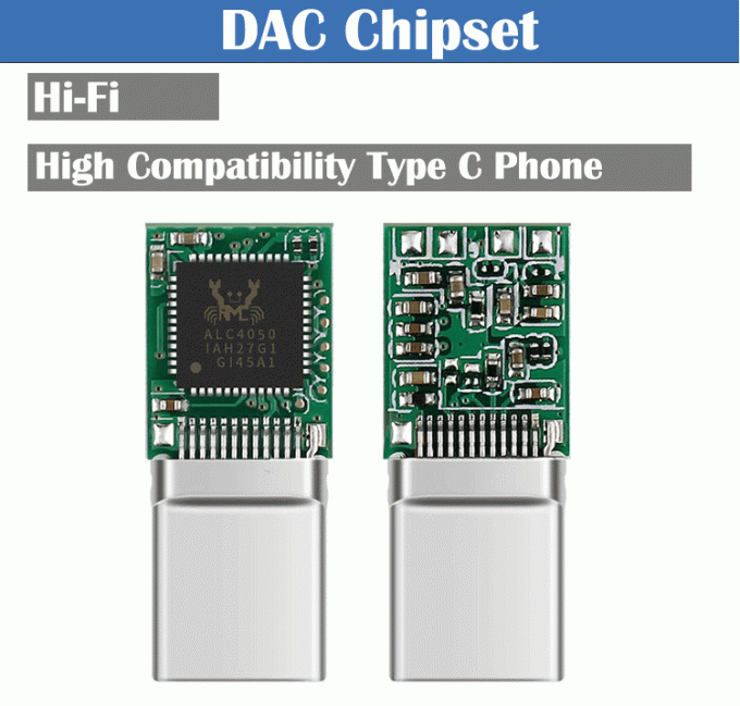 Hifi DAC USB Tipo C a 3,5 mm Jack per cuffie Adaptore audio per Samsung Huawei Oneplus Meizu Google Oneplus 1