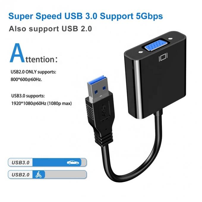 Convertitore video multi-display USB 3.0 a VGA Adapter per PC Monitor portatile Proiettore HDTV 1