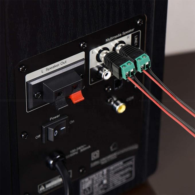 RCA Femminile Maschio a Velocità Terminal AV Phono Plug Wire Connector Converter Adapter Audio 4