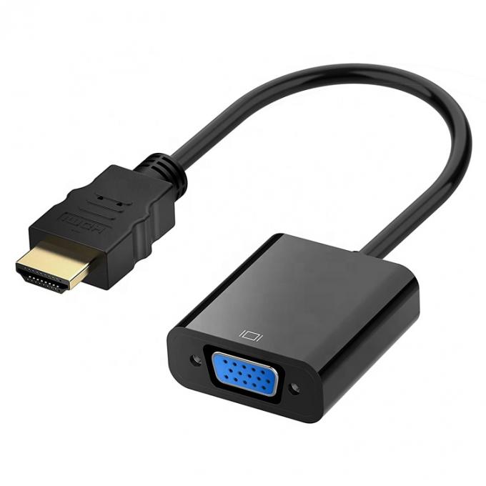 1080P 4K HDM TV I Adaptore maschio a VGA femmina con 3.5 Jack audio Potenza per computer PC Monitor HDTV 1