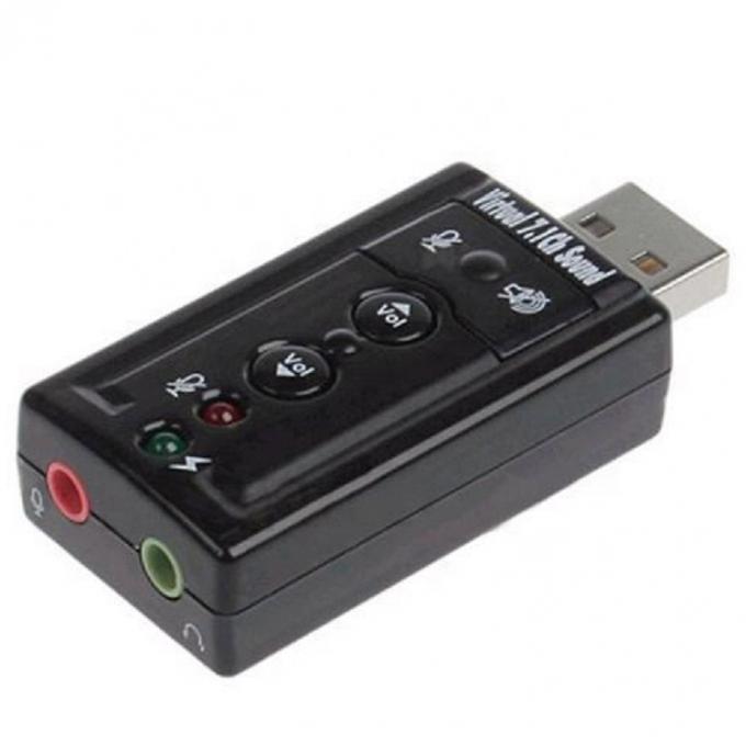 Plug and Play Audio Mic Studio Adapter per schede audio esterne USB 0