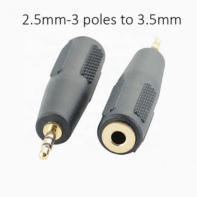 3 poli TRS Jack maschio a femmina 2.5 a 3.5 adattatore audio 0